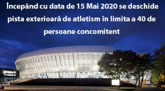 pista de atletism de pe Cluj Arena