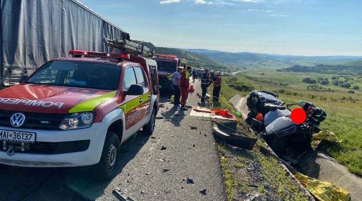 Foto/Video Cluj. Primele Imagini de la accidentul unde 3 persoane au murit pe loc, pe centura Vâlcele-Apahida 3