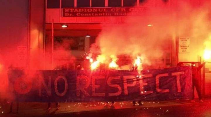 Fanii CFR-ului, protest înaintea meciului cu FCSB. Mesaj ironic către UEFA 1