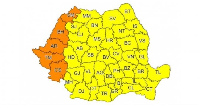 Cod Galben de CANICULA la Cluj! Temperaturile ajung și la 34 de grade Celsius 1