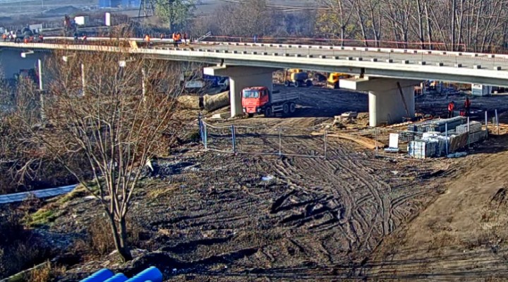 (Video) Cluj: Care este stadiul lucrărilor la podul peste Arieș 1