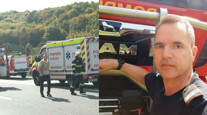 Petru Cibian, un pompier aflat în timpul liber, printre primii salvatori la accidentul din Feleacu 1