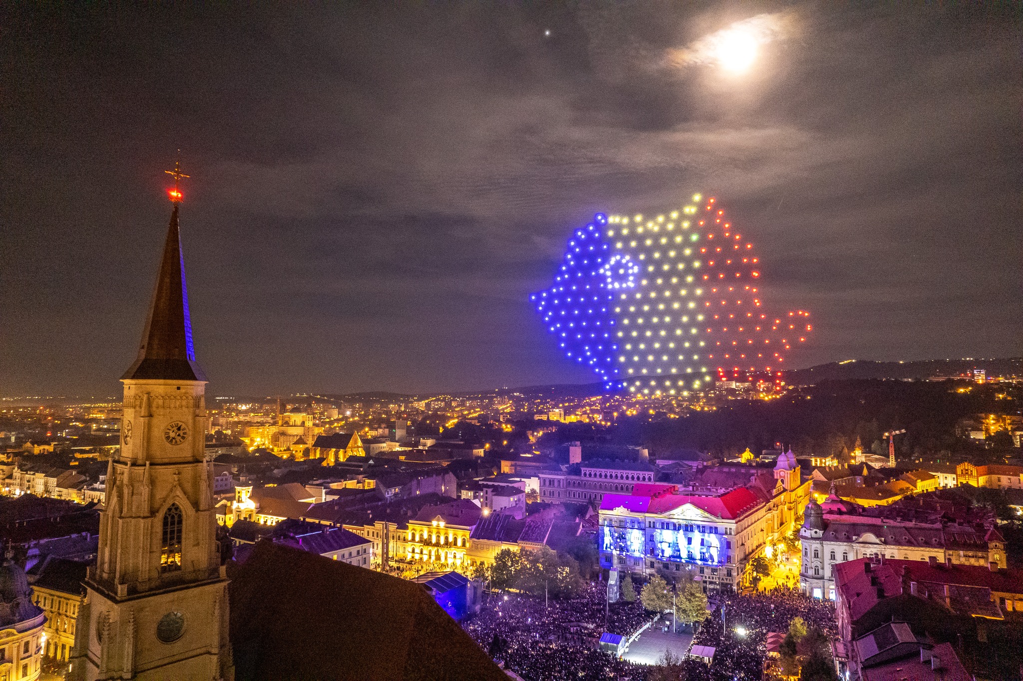 Spectacol cu drone, artificii și concert Inna de 1 Decembrie la Cluj. Programul complet 1