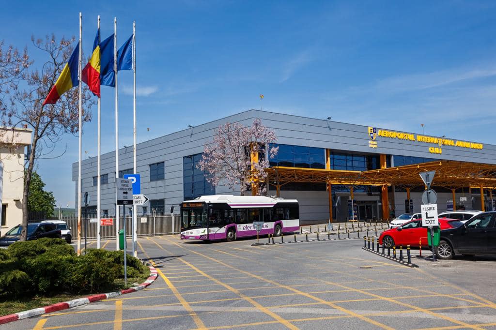 Cluj: De astăzi circulă autobuzele electrice pe noua linie expres A1E, ruta aeroport - centru 1