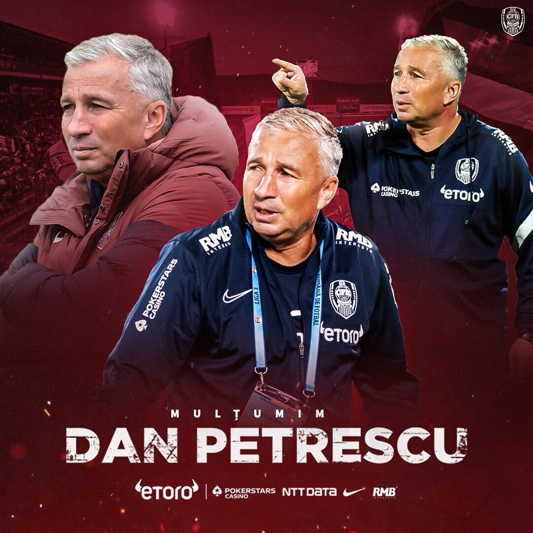 Oficial! CFR Cluj s-a despărțit de Dan Petrescu. „Îți mulțumim, Mister, pentru tot ce ai făcut pentru clubul nostru” 1
