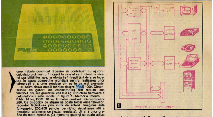 În anii 80, Clujul se mândrea cu primul microcalculator românesc și alte realizări tehnologice: „Echipamentul pe care îl producem la Cluj, doar vreo două mari firme occidentale se pot mândri cu realizări similare” 1