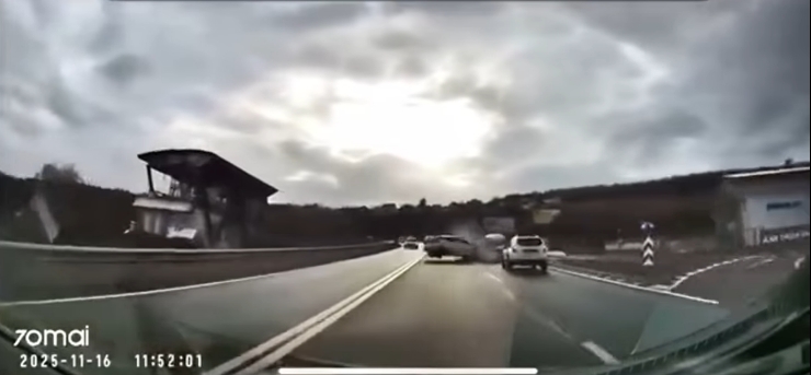 (Video) Momentul accidentului de la ieșire din Cluj-Napoca a fost filmat cu o cameră de bord. Ce zice poliția 1