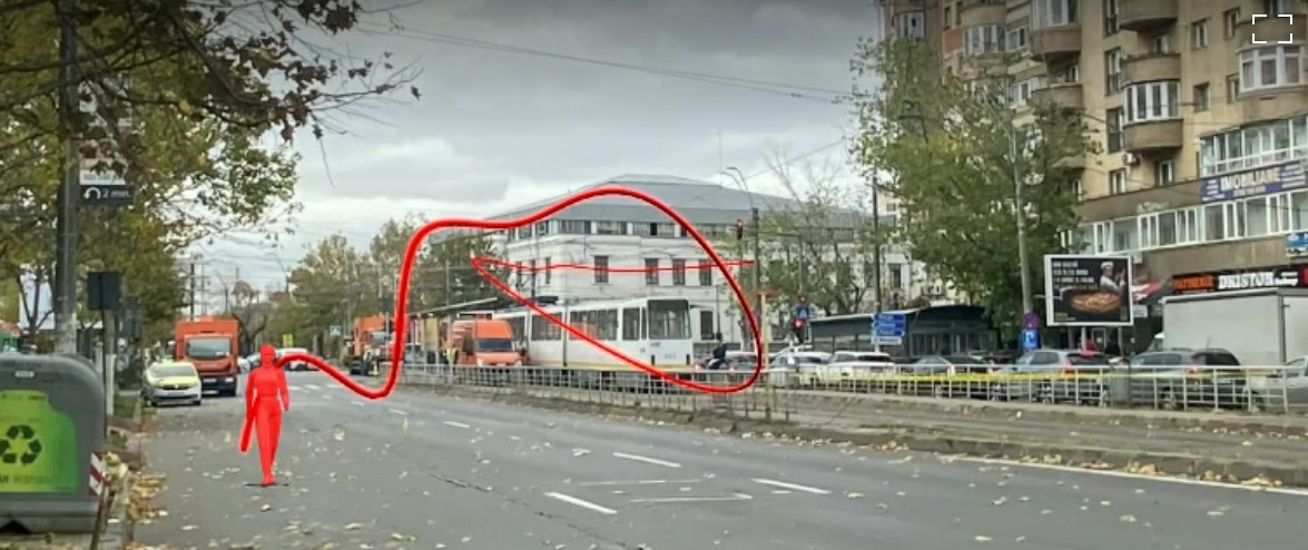 (Video) Animație grafică. Femeie aruncată în aer de un cablu de tensiune! Cablul izbeşte victima de două ori. Cum s-a produs accidentul 1