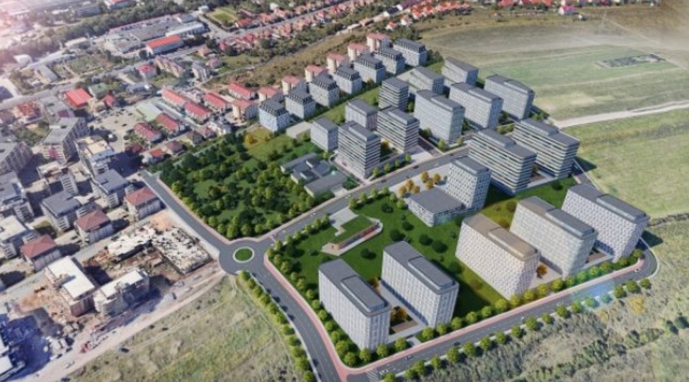 Se pregătește un ‘mini-oraș’ lângă Cluj-Napoca. 1.300 de apartamente, până la 3.000 de locuitori cu parc de peste un hectar. Cum rezistă traficul? 1