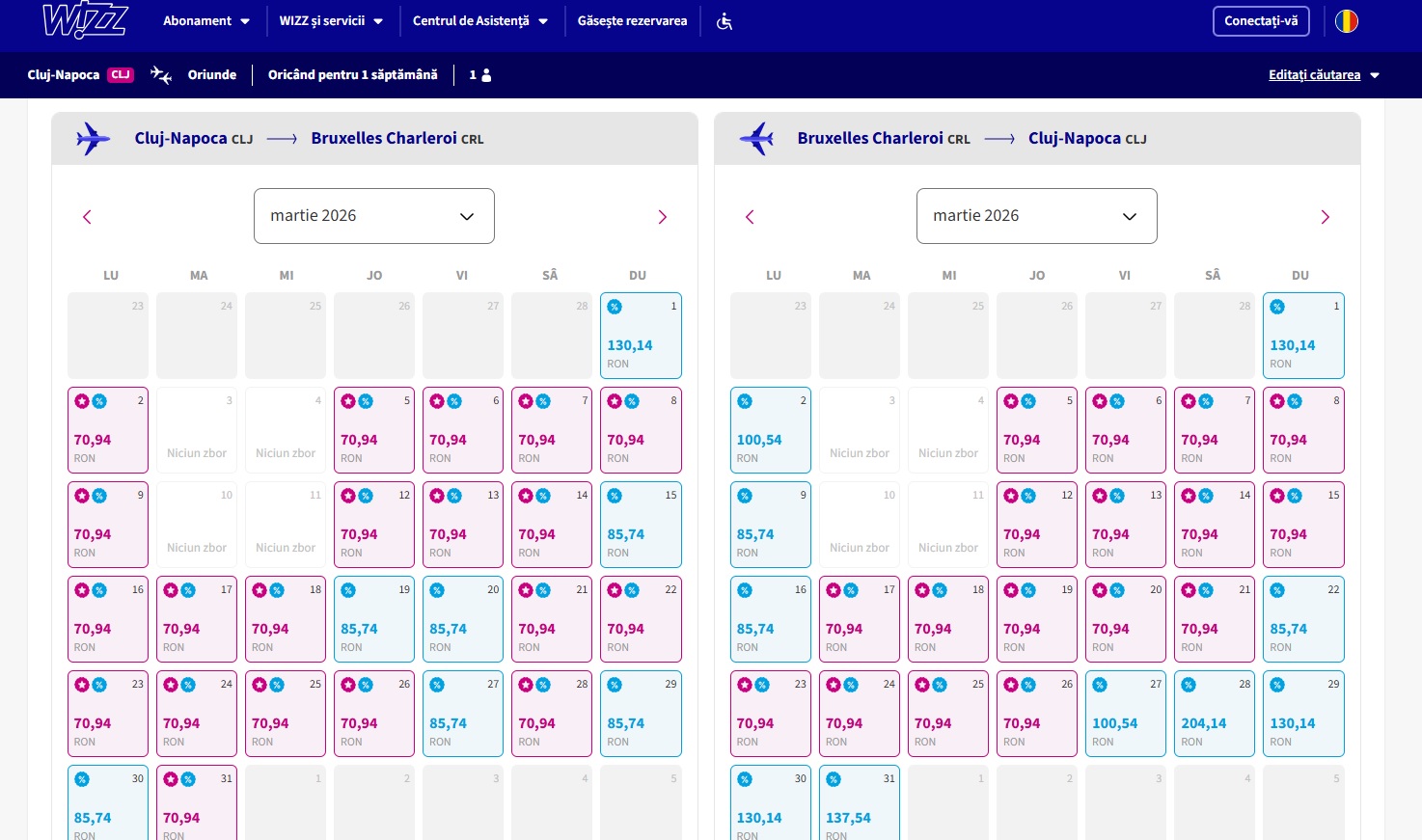 Cel mai ieftin bilet de avion la Wizz Air din Cluj: unde poți zbura cu doar 71 de lei 1