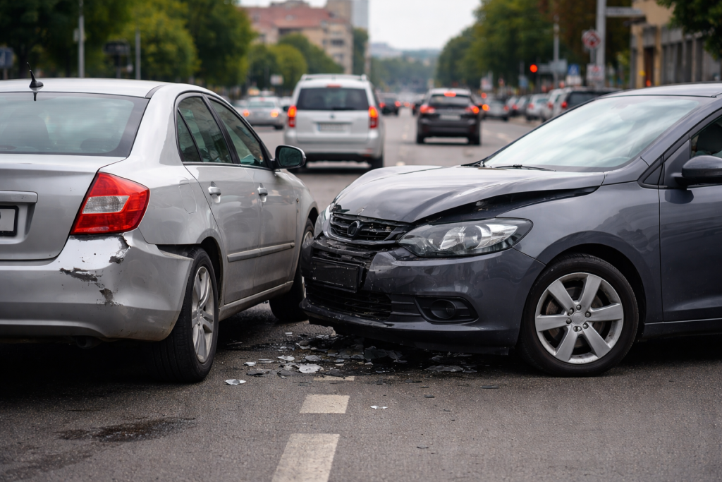 Mașini implicate într-un accident rutier ușor în Cluj-Napoca