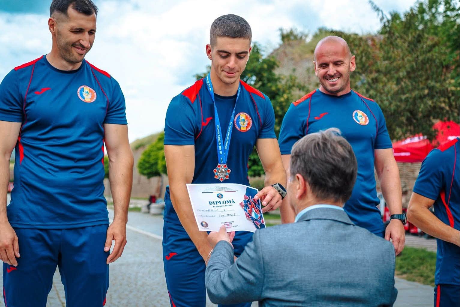 Cel mai puternic pompier din România este de la ISU Cluj. Vlad Marina a câștigat concursul național 2