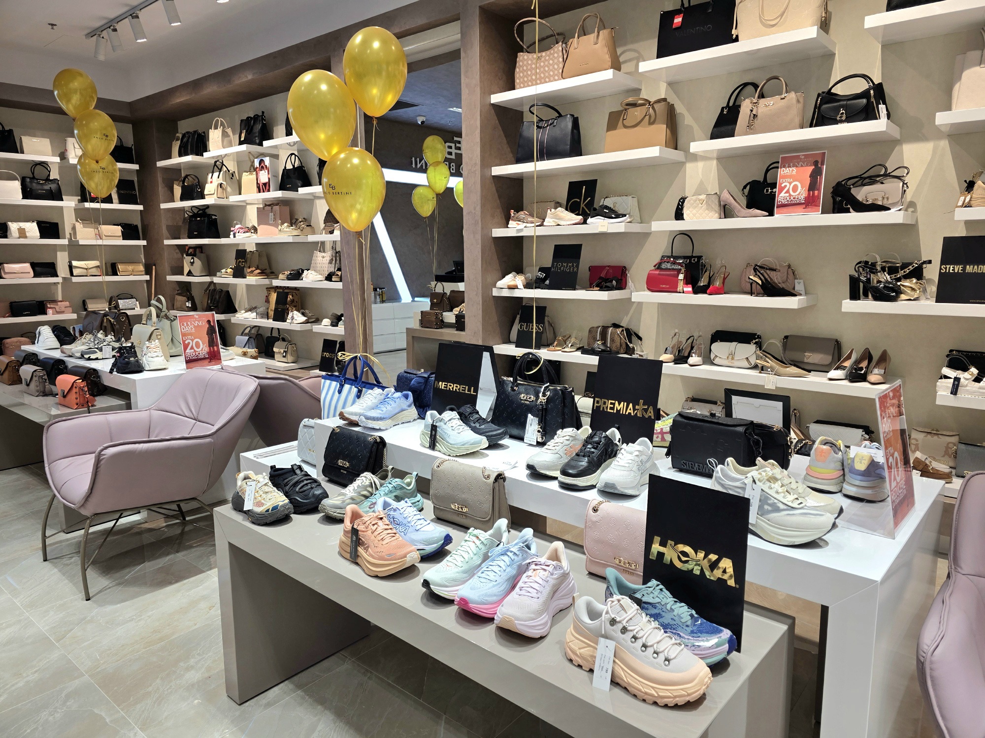 Enzo Bertini va aduce colecțiile de încălțăminte Valentino, Karl Lagerfeld, Premiata și ale altor branduri internaționale în RIVUS Cluj-Napoca 1