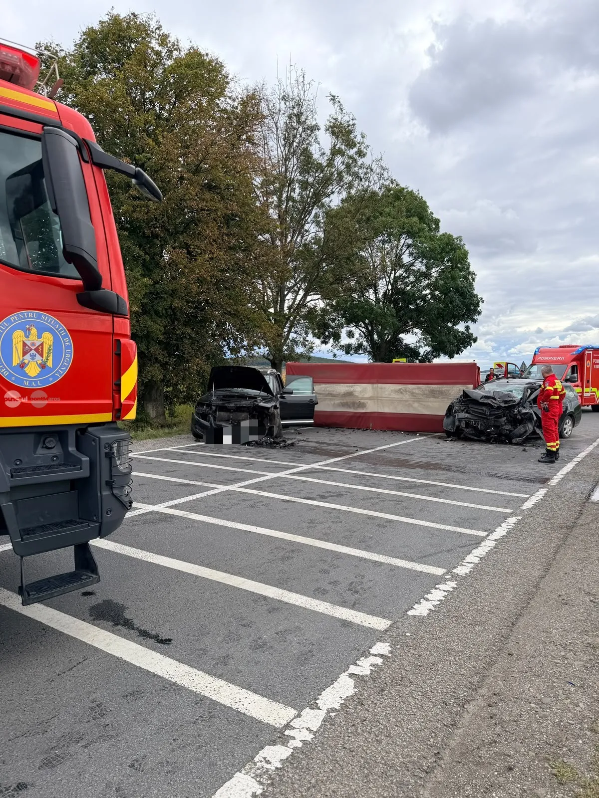 Doi oameni au murit într-un accident pe DN 15, în Mureș. Un copil de 8 ani, printre cei patru răniți 1